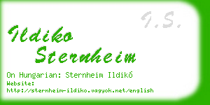 ildiko sternheim business card