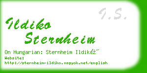 ildiko sternheim business card